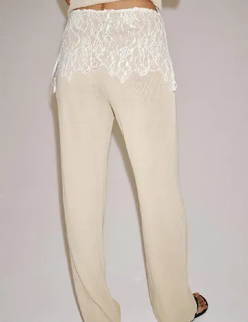 Pantaloni Zara, crem