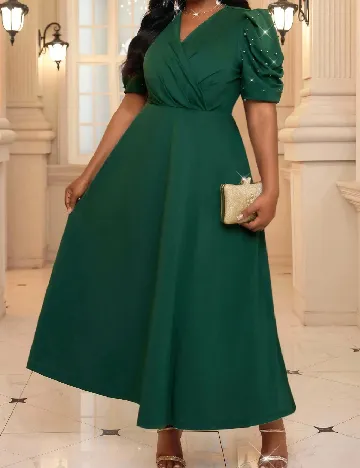 Rochie lunga SHEIN CURVE, verde