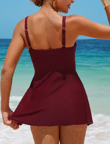 Costum de baie SHEIN, visiniu