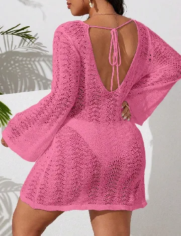 Rochie de plaja SHEIN CURVE, roz