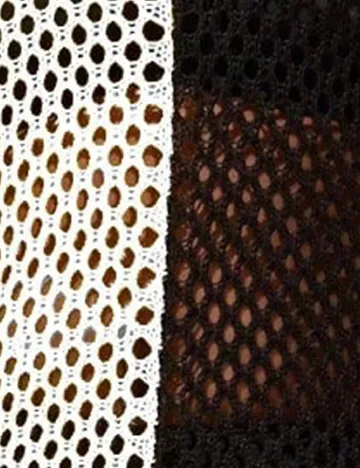 Rochie de plaja SHEIN CURVE, alb/negru