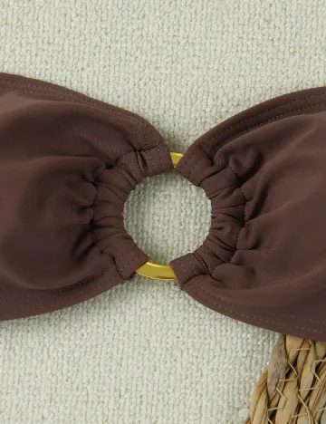 Costum de baie SHEIN, maro