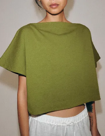 Top Zara, verde