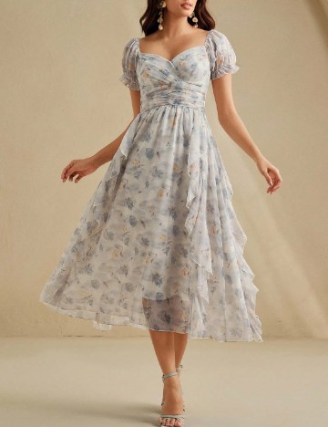 Rochie medie Anewsta, mix culori