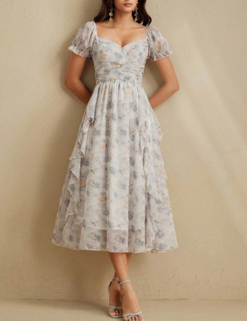 Rochie medie Anewsta, mix culori