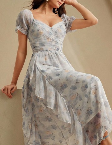 Rochie medie Anewsta, mix culori