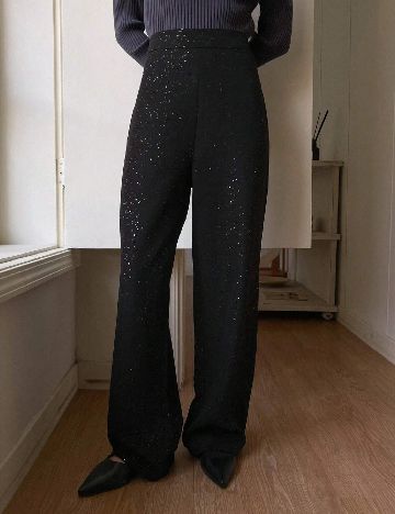 Pantaloni Dazy, negru