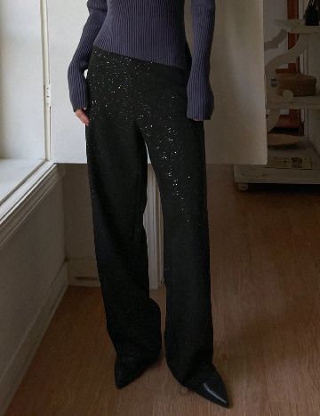 Pantaloni Dazy, negru