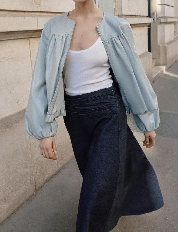 Jacheta Oversize Zara, albastru