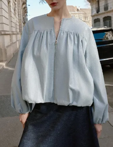 Jacheta Oversize Zara, albastru