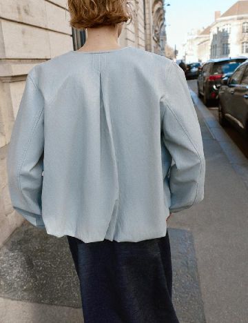 Jacheta Oversize Zara, albastru