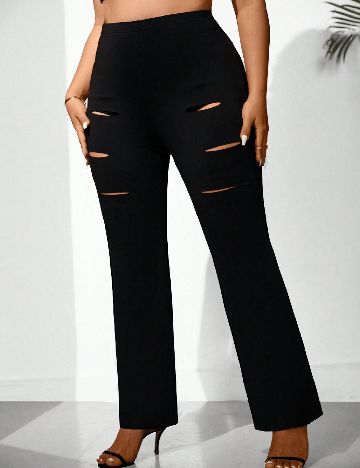 Pantaloni SHEIN CURVE, negru