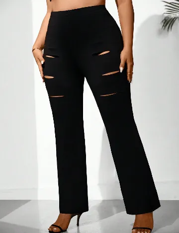 Pantaloni SHEIN CURVE, negru