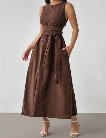 Rochie lunga SHEIN, maro