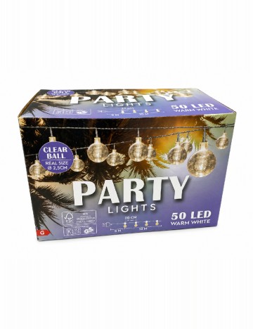 Girlanda luminoasa 50 LED-uri, 15 m Coen bakker deco, alb