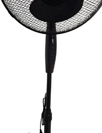 Ventilator de podea cu stativ reglabil, Ø 40 cm, 3 viteze, functie oscilatie, inaltime reglabila pana la 125 cm KINZO GARDEN, negru