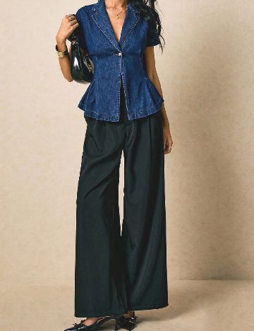 Bluza Poeselle, bleumarin