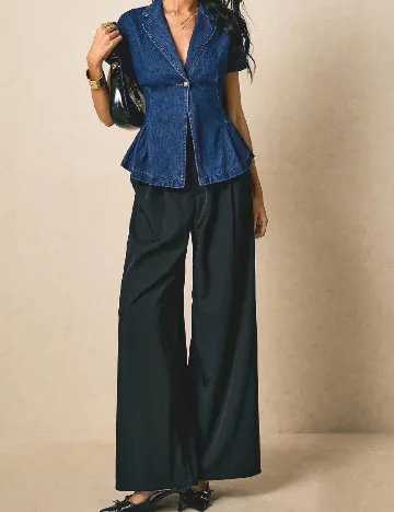 Bluza Poeselle, bleumarin