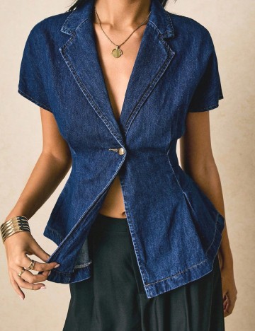 Bluza Poeselle, bleumarin