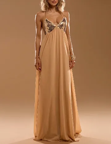 Rochie lunga SHEIN, crem