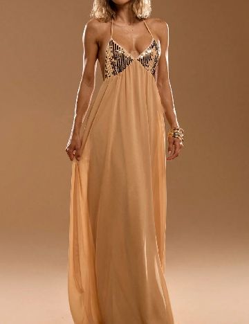 Rochie lunga SHEIN, crem