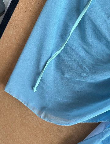 Set Fuste 2 bucati SHEIN, albastru/alb