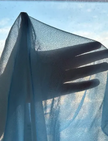 Set Fuste 2 bucati SHEIN, albastru/alb