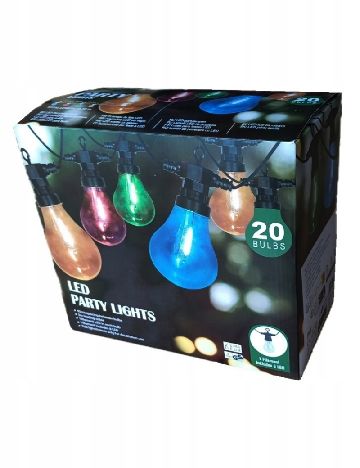 Ghirlanda luminoasa, 16 becuri, 13,5 metri Kema Keur, mix culori