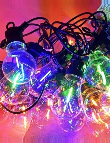 Ghirlanda luminoasa, 16 becuri, 13,5 metri Kema Keur, mix culori