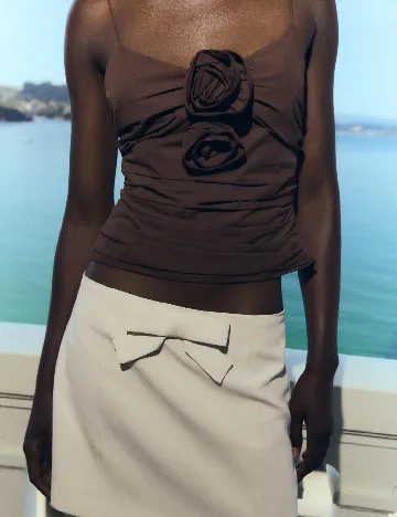 Top Zara, maro inchis