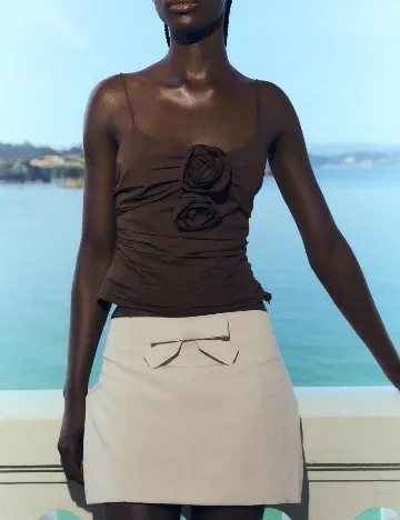 Top Zara, maro inchis