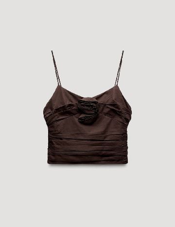 Top Zara, maro inchis