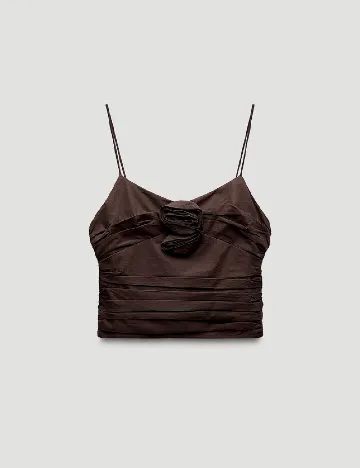 Top Zara, maro inchis