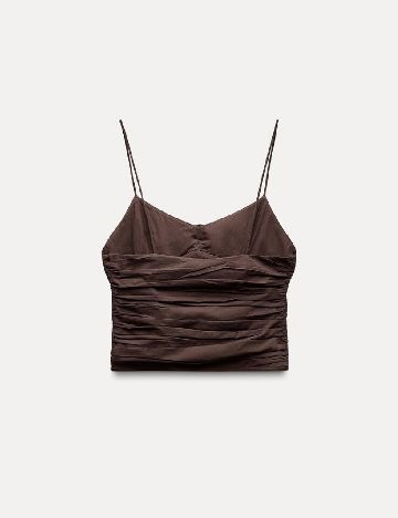 Top Zara, maro inchis