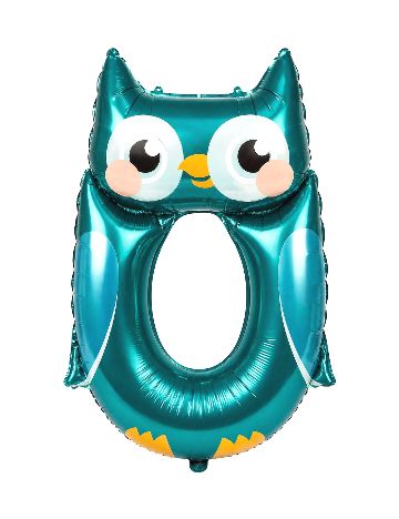 Balon folie cifra 0 ACTION, verde