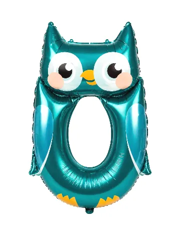 Balon folie cifra 0 ACTION, verde