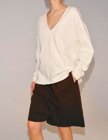 Pantaloni scurti Zara, maro