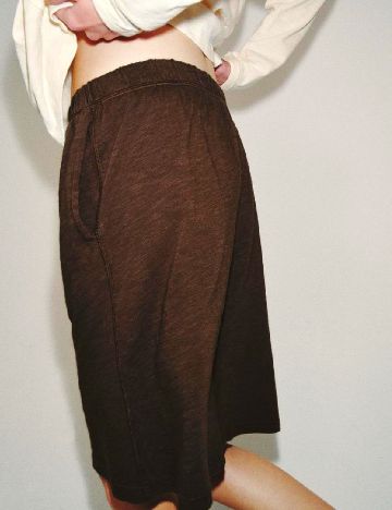 Pantaloni scurti Zara, maro