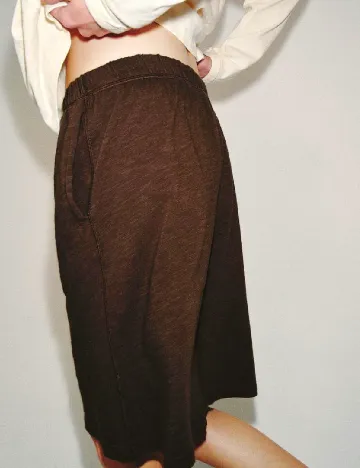 Pantaloni scurti Zara, maro