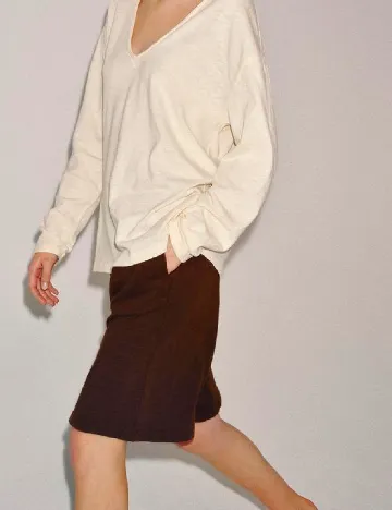 Pantaloni scurti Zara, maro