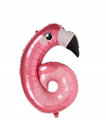 Balon folie cifra 6 ACTION, roz
