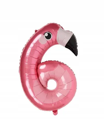 Balon folie cifra 6 ACTION, roz