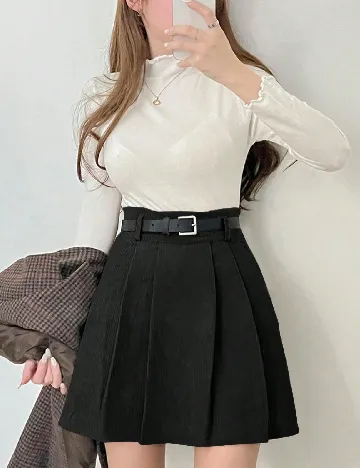 Fusta pantalon Dazy, negru