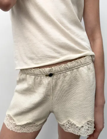 Pantaloni scurti Zara, bej