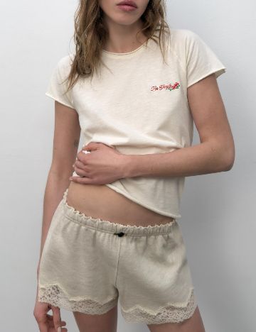 Pantaloni scurti Zara, bej