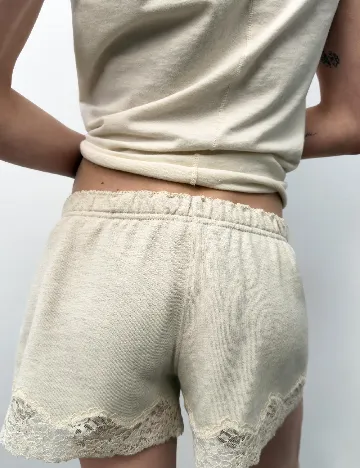 Pantaloni scurti Zara, bej