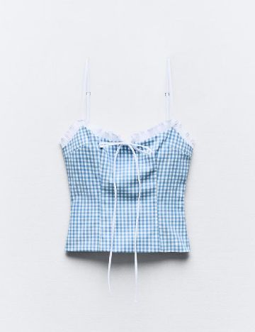 Top Zara, albastru