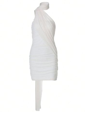 Rochie scurta SHEIN, ecru