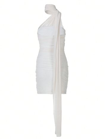 Rochie scurta SHEIN, ecru