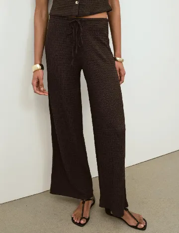 Pantaloni Zara, maro